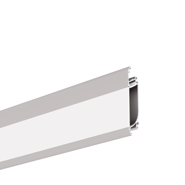 Klus Obit - Wandeinbau-LED-Profil - 8 cm Höhe - silber eloxiert