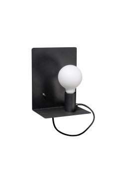 ETH Magneto - wandleuchte mit schalter und USB-Stecker - 20 x 25 cm - schwarz