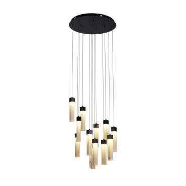 Searchlight Moonbeam - Pendelleuchte - Ø 60 x 180 cm - 67W dimmbare LED inkl - schwarz
