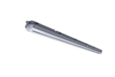 Nordlux Works LED Batten - 155,3 cm - 2x 24W LED inkl. - IP65 - grau