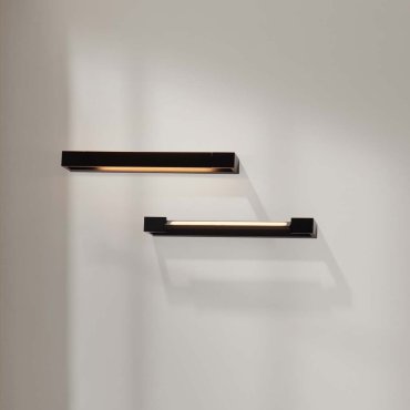 Nova Luce Arga - wandleuchte - 45 x 4 x 10 cm - 12W LED inkl. - IP44 - sand schwarz