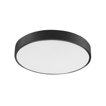 Nova Luce Hadon - Deckenleuchte - Ø 40 x 5 cm - 24W LED inkl. - sand schwarz und matt weiß