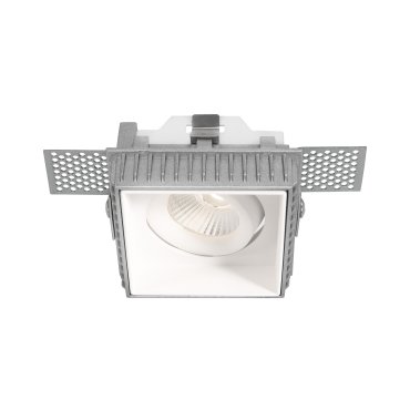 Nova Luce Brad - rahmenloser Einbaustrahler - 88 x 88 mm, 85 x 85 mm Einbaumaß - weiß