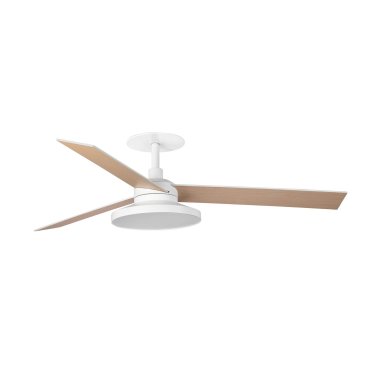 Faro Rudder Tak 3 L - Deckenventilator mit Licht und Einbaufassung - Ø 132 cm - matt weiß - 2700K