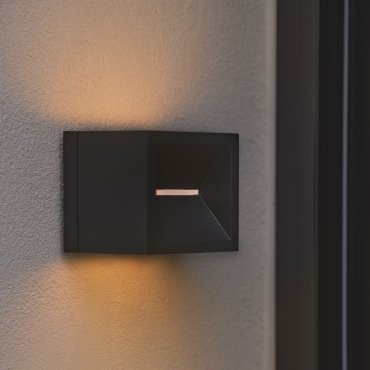 Nordlux Rivo - außenwandleuchte - 10 x 10 x 10 cm - 8W LED inkl. - IP54 - schwarz