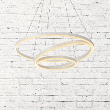 Lucide Triniti - Pendelleuchte - Ø 80 x 135 cm - 136W dimmbare LED inkl - weiß