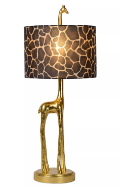 Lucide Extravaganza Miss Tall - Tischleuchte - Ø 25 x 60,5cm - Mattgold