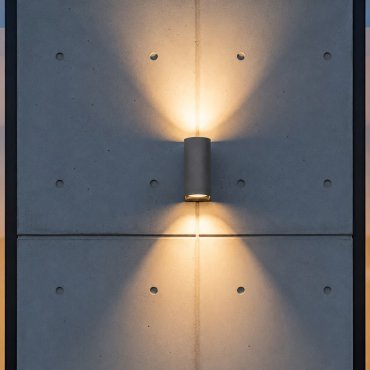 VK Lighting Dust - wandleuchte - 7,1 x 17,1 x 9,6 cm - 2 x 6W LED inkl. - IP65 - anthrazit