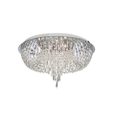 Searchlight Orion - Deckenleuchte - Ø 50 x 31,5 cm - 10 x 14W Halogen inkl. - Chrom