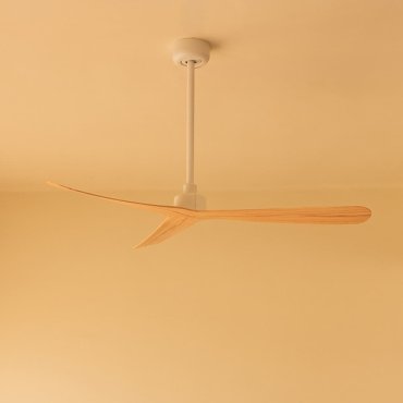 Faro Rocker M - Deckenventilator - Ø 132 cm - matt weiß und Eschenholz