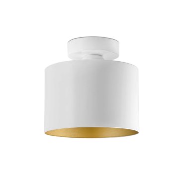 Faro Janet - Deckenleuchte - Ø 18 x 17,5 cm - weiß und gold
