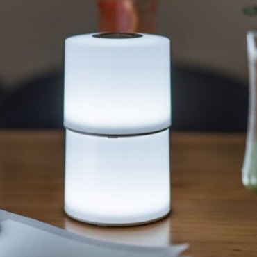 Lutec Noma - Outdoor-Tischleuchte Starter Kit - intelligente Beleuchtung - 10 x 10 x 36,5 cm - 2 x 2,3W LED inkl. - IP44 - weiß
