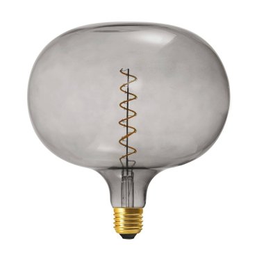 Daylight Italia Cobble LED Lampe - Ø 22 x 23,5 cm - E27 - 4,5W dimmbar - 1800K - rauchfarben