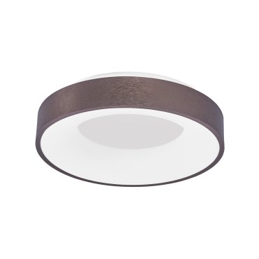 Nova Luce Rando Thin - Deckenleuchte - Ø 38 x 9 cm - 30W dimmbare LED inkl - gebürsteter Kaffee