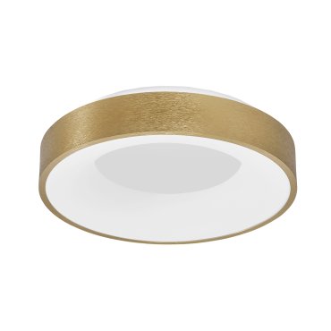 Nova Luce Rando Thin - Deckenleuchte - Ø 38 x 9 cm - 30W dimmbare LED inkl - gebürstetes Gold