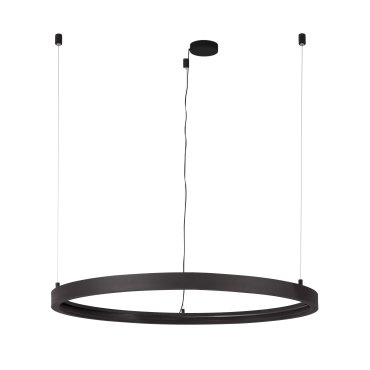 Nova Luce Loop 02 - rundes magnetisches Pendelprofil - Ø 120 x 120 cm - schwarz