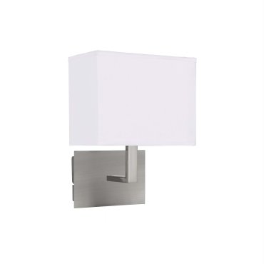 Searchlight Wall - Wandleuchte mit Schalter - 20 x 25,5 cm - Nickel matt