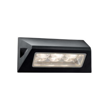 Searchlight Ashby - Außenwandleuchte - 21 x 11,4 cm - 3W LED inkl - IP44 - schwarz