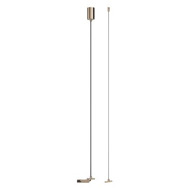 Lucide Linial – magnetisches Schienensystem – Aufhängeseilset für externen Treiber – 4,5 x 4,5 x 200 cm – Champagner
