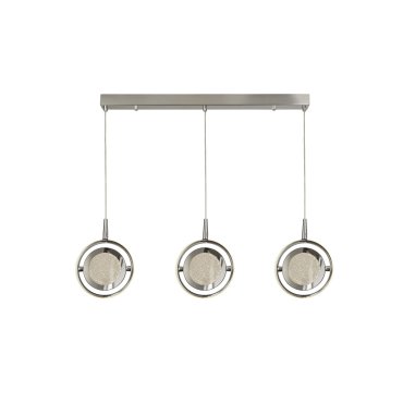 Searchlight Gyroscope - Pendelleuchte - 92 x 20,5 x 160 cm - 46W dimmbare LED inkl - Chrom