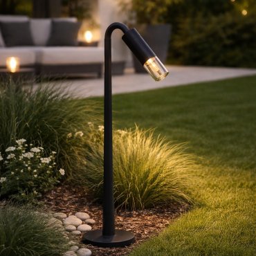 Nova Luce Aether - Gartenpfosten - Ø 12 x 60 x 17 cm - 5W LED incl. - IP65 - dunkel anthrazit