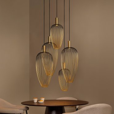 Lucide Aurelie - Pendelleuchte - Ø 65 x 350 cm - Gold