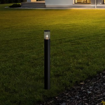 Nova Luce Cetera - Gartenpfosten - Ø 9 x 90 cm - IP54 - dunkel anthrazit