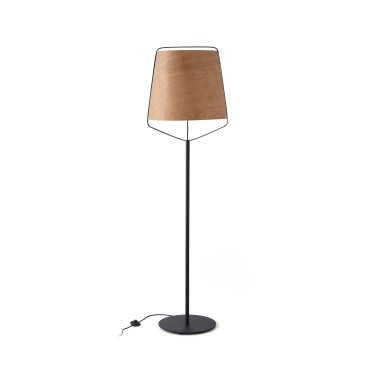Faro Stood - Stehleuchte - 182 cm - schwarz und braun
