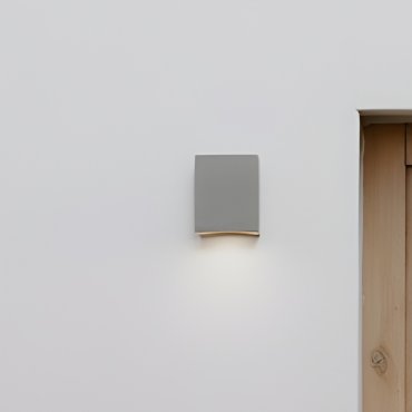 Nova Luce Emile - Außenwandleuchte - 9 x 11,2 x 9,7 cm - 5W LED inkl. - IP65 - grau