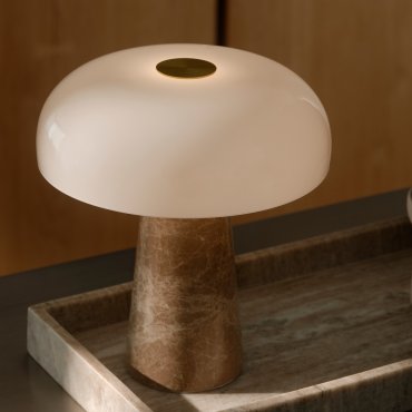 Design for the People Glossy Mini - Tischleuchte - Ø 22,3 x 24,3 cm - beige