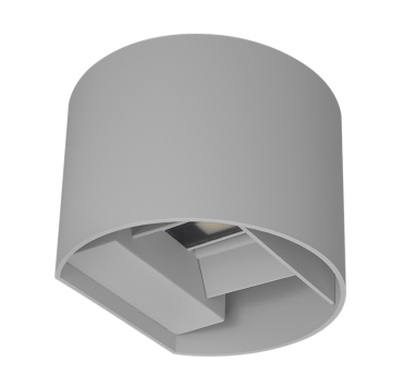 Century Italia Up &amp; Down - Wandleuchte - 13,5 x 12 x 10 cm - 10W LED inkl. - einstellbare Lichtfarbe - IP65 - grau