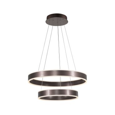 Nova Luce Nador - Pendelleuchte - Ø 60 x 120 cm - 75W dimmbare LED inkl - kaffeebraun