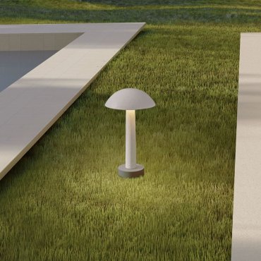 Nova Luce Tura - Gartenpfosten - Ø 20 x 35 cm - 7W LED inkl. - IP65 - Weiß