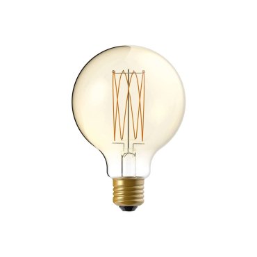 Creative Cables LED Filamentlampe - Ø 9,5 x 14 cm - E27 - 7W dimmbar - 2700K - Bernstein