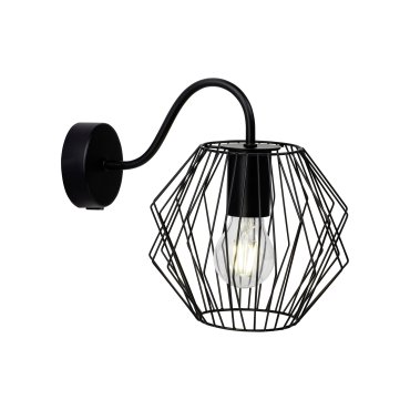 Brilliant Noris - Wandleuchte mit Schalter - 19,5 x 28 x 23,5 cm - schwarz