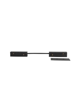 Nova Luce Ultra Slim - Steckverbinder elektrisch und mechanisch für magnetische Aufputzprofile - schwarz