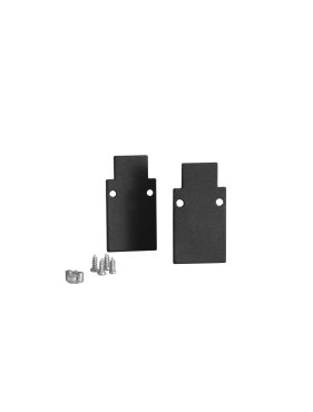 Nova Luce Ultra Slim - Endkappe für Einbauprofil - 4,1x 2,2 x 1,5 cm - schwarz