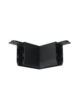 Nova Luce Ultra Slim - Aufputz-Magnetschiene - horizontale 90-Grad-Verbindung - 4,5 x 4,5 cm - schwarz