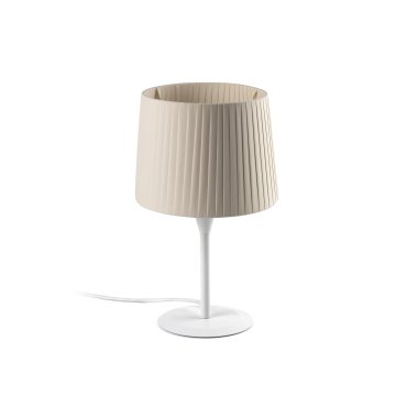 Faro Samba - Tischleuchte - Ø 21,5 x 44,5 cm - beige und weiß