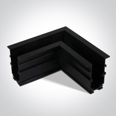 ONE Light Magnetschienensystem MIDI - horizontales Eckeinbau-Profil - 11 x 4,4 x 6,8 cm - schwarz