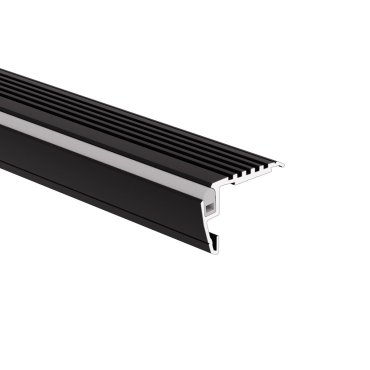 Klus Steko-plus - LED-Profil für Treppenkanten - 2,64 x 4,06 cm - schwarz