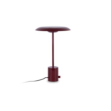 Faro Hoshi - Tischleuchte - Ø 26 x 40 cm - 12W dimmbare LED inkl - Granat glänzend