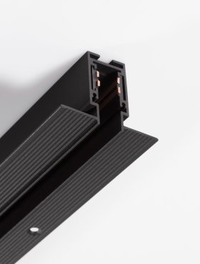 Nova Luce Ultra Slim - rahmenlose versenkte Magnetschiene - 100 cm - schwarz