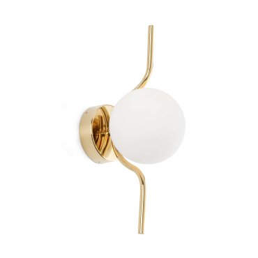 Faro Le Vita - Wandleuchte - 14 x 19 x 40 cm - 6W LED inkl. - gold glänzend