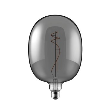 Daylight Italia LED-Lampe Ellipse - Ø 17 x 26,4 cm - E27 - 10W dimmbar - 1800K - geräuchert