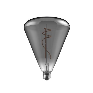Daylight Italia LED-Lampe Cone - Ø 14 x 20 cm - E27 - 10W dimmbar - 1800K - geräuchert