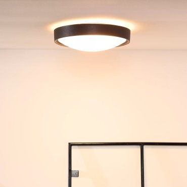 Lucide Lex - Deckenleuchte - Ø 33 x 10 cm - schwarz