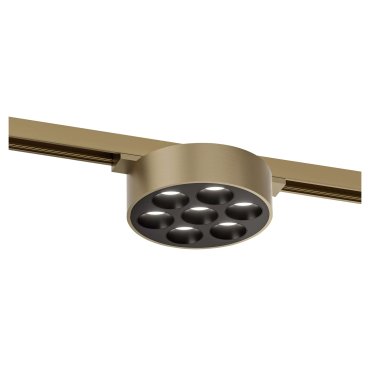 Lucide Linial Xavi – magnetisches Schienensystem – Strahler – Ø 9,5 x 4,5 cm – 7W LED inkl. – Dimmfunktion und einstellbare Lichtfarbe über die App – Champagner