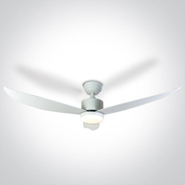 ONE Light White Body - Deckenventilator mit Licht und Fernbedienung - Ø 132 x 35 cm - 22W LED inkl. - weiß