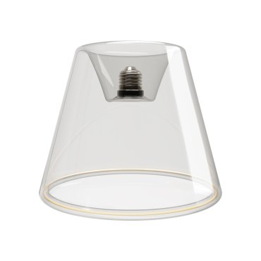 Creative Cables LED-Lampe Ghost Cone - Ø 19 x 15 cm - E27 - 6W - 2200K - transparent